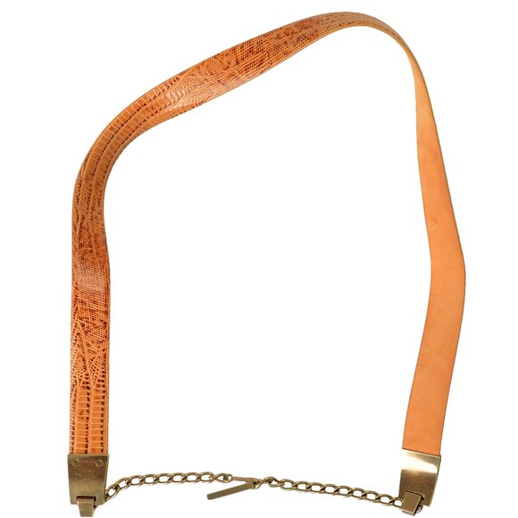 Dsquared2 Women\'s Snake Skin Print Leather Belt Sz M